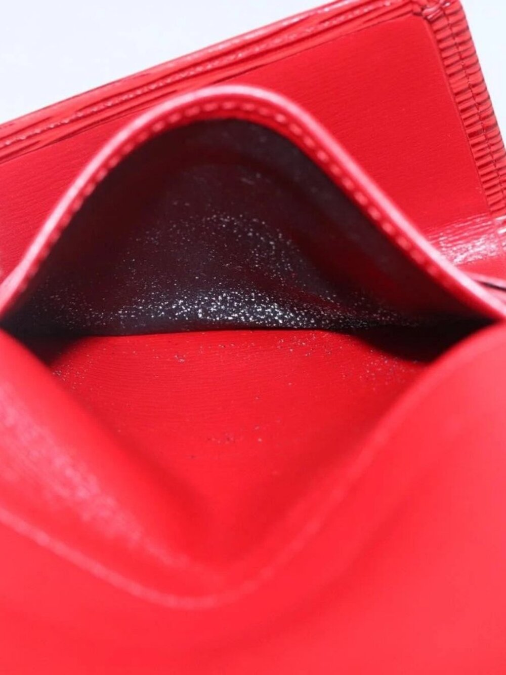 LOUIS VUITTON Porte Monnaie Billets Cartes Credit Wallet Red - Picture 11 of 15